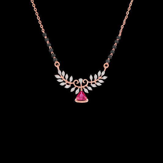 18K Rose Gold Diamond Tanmaniya - 0.438ct VVS-EF with Colour Stones