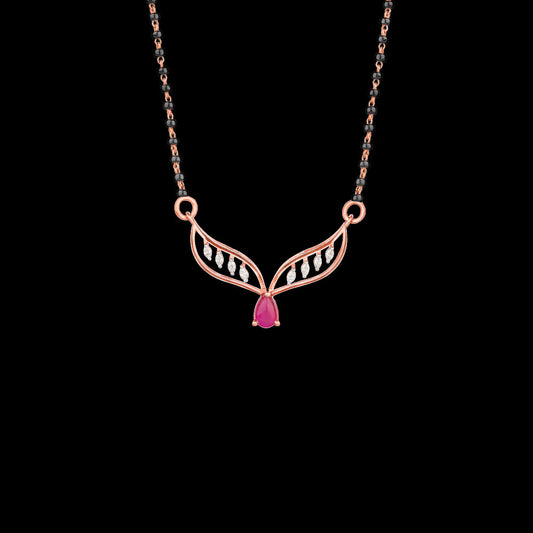 18K Rose Gold Diamond Tanmaniya - 0.152ct VVS-EF with Colour Stones