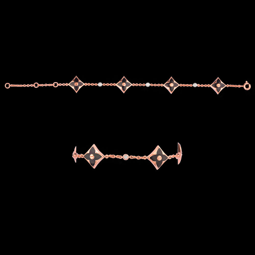 18K Rose Gold Diamond Bracelet - 0.146ct VVS-VS-GH