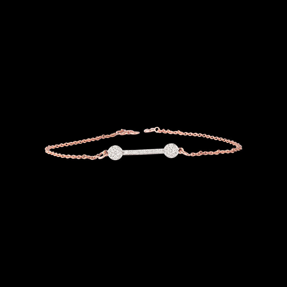 14K Rose Gold Diamond Bracelet - 0.3ct SI-HI