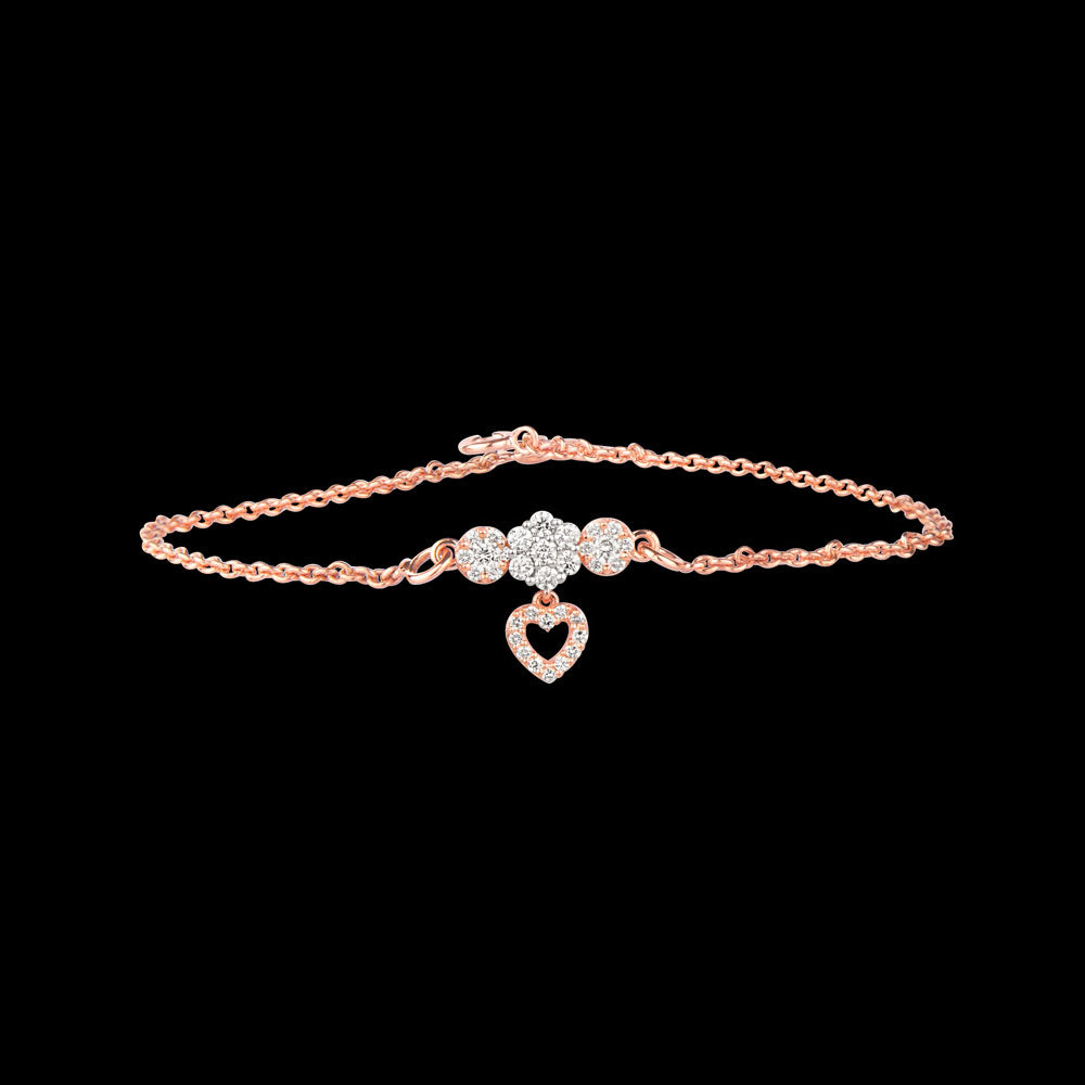 14K Rose Gold Diamond Bracelet - 0.29ct SI-GH
