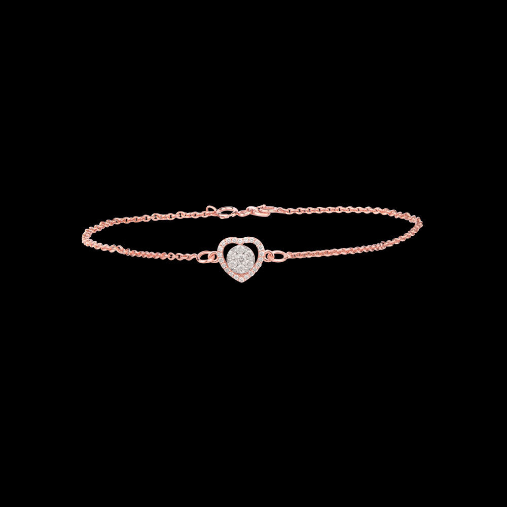 18K Rose Gold Diamond Bracelet - 0.283ct VS-SI-GH
