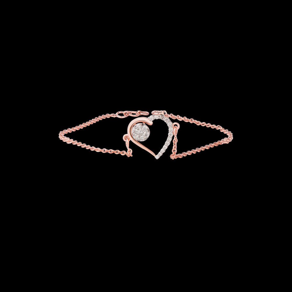 14K Rose Gold Diamond Bracelet - 0.3ct SI-IJ
