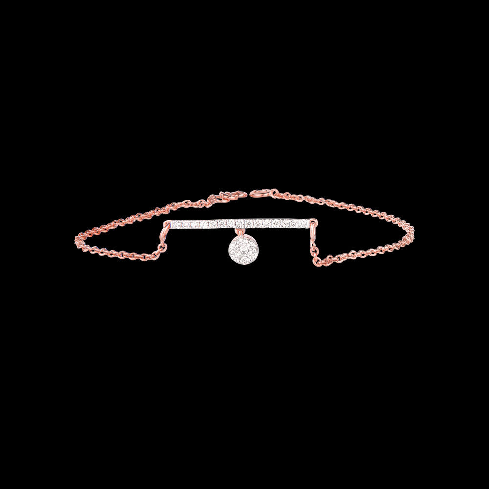 14K Rose Gold Diamond Bracelet - 0.27ct SI-IJ