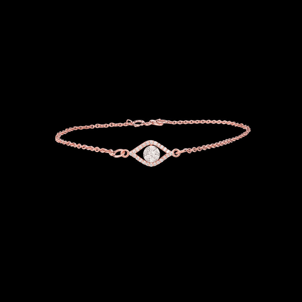 14K Rose Gold Diamond Bracelet - 0.23ct SI-GH