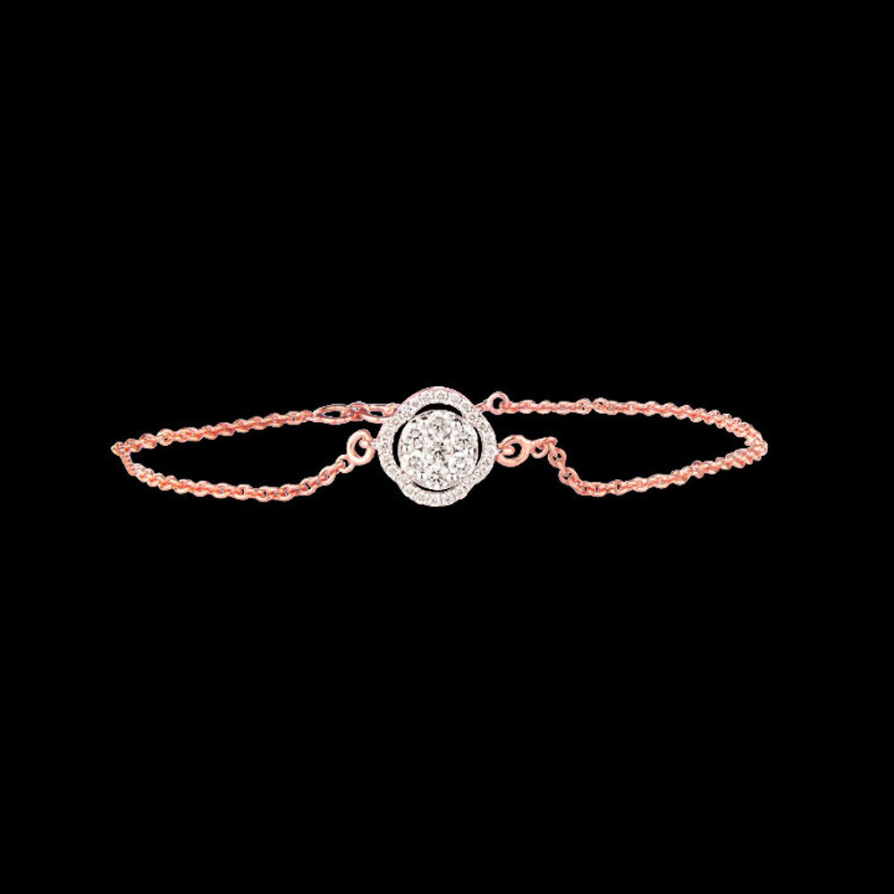 14K Rose Gold Diamond Bracelet - 0.44ct SI-GH