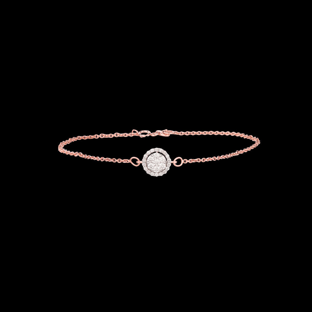 14K Rose Gold Diamond Bracelet - 0.49ct VVS-VS-IJ