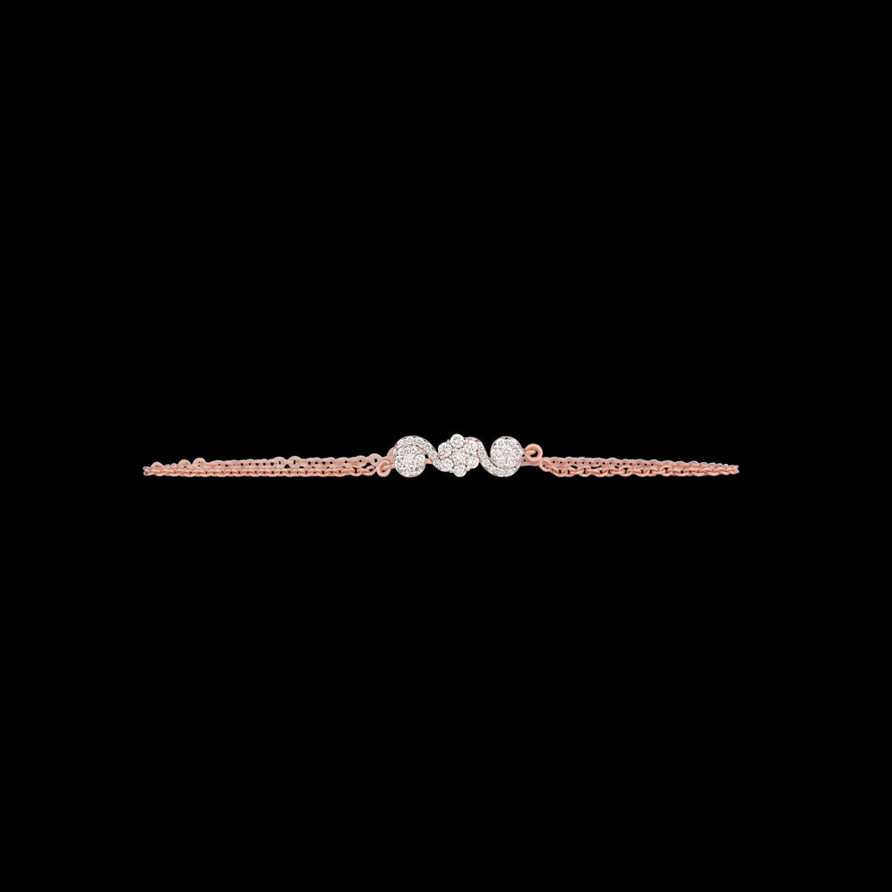 18K Rose Gold Diamond Bracelet - 0.341ct VVS-VS-EF