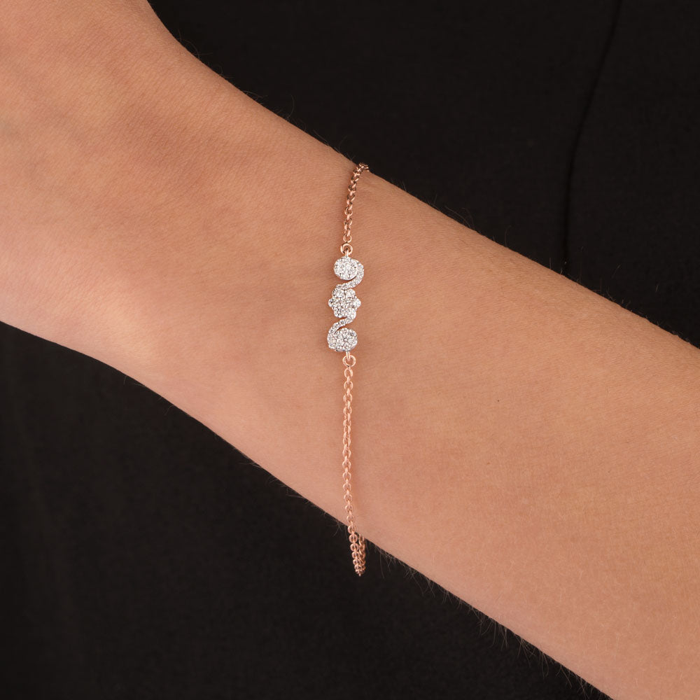 18K Rose Gold Diamond Bracelet - 0.341ct VVS-VS-EF
