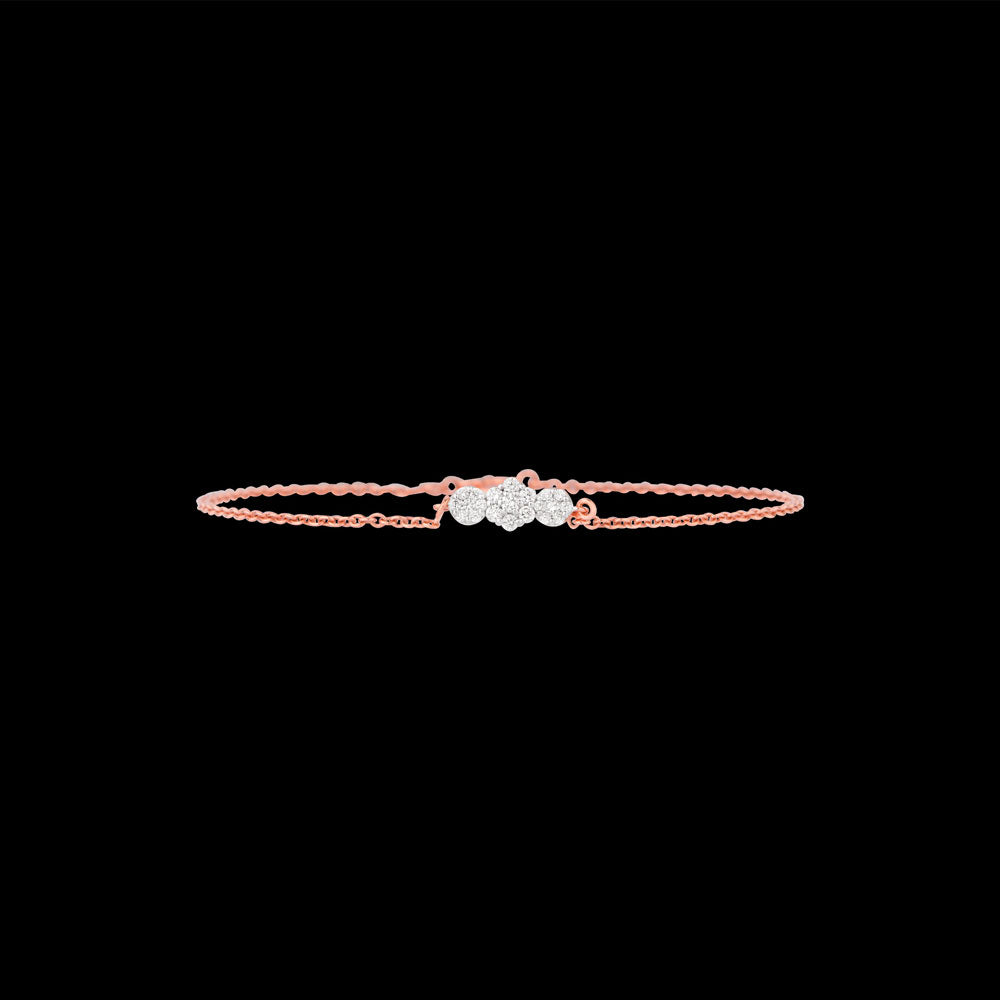 14K Rose Gold Diamond Bracelet - 0.23ct VVS-VS-GH
