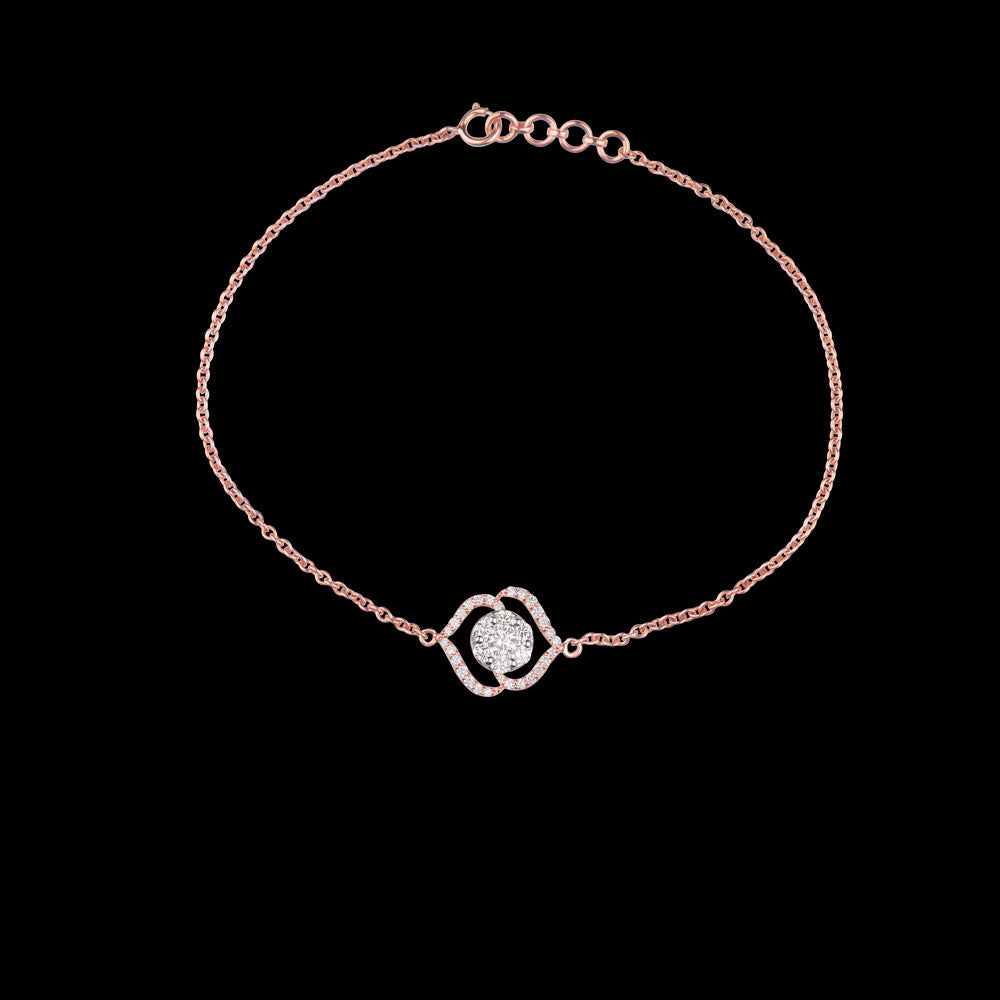 14K Rose Gold Diamond Bracelet - 0.36ct VVS-VS-GH