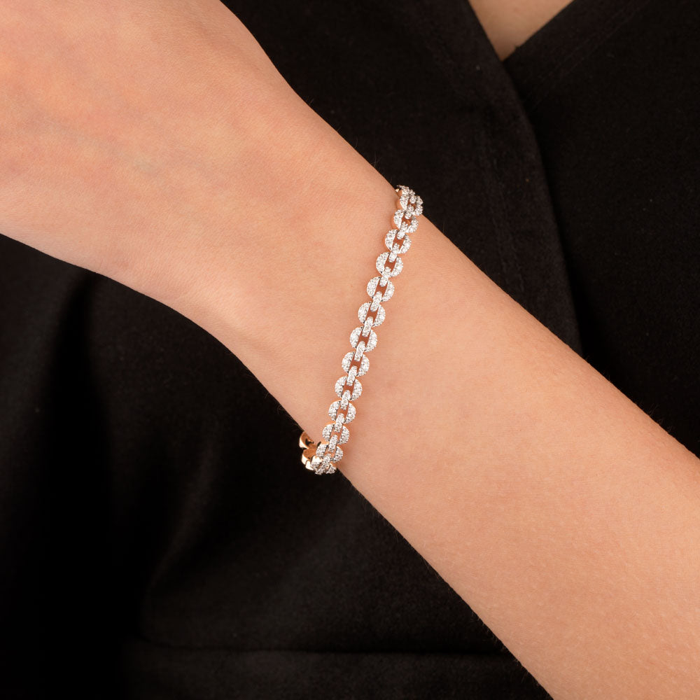 14K Rose Gold Diamond Bracelet - 1.31ct VS-GHI