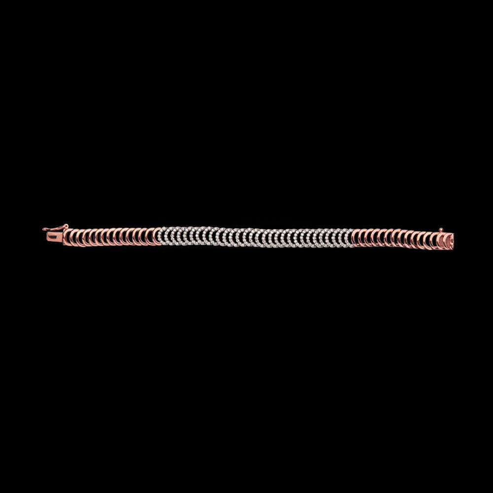 14K Rose Gold Diamond Bracelet - 1.44ct VVS-VS-GH