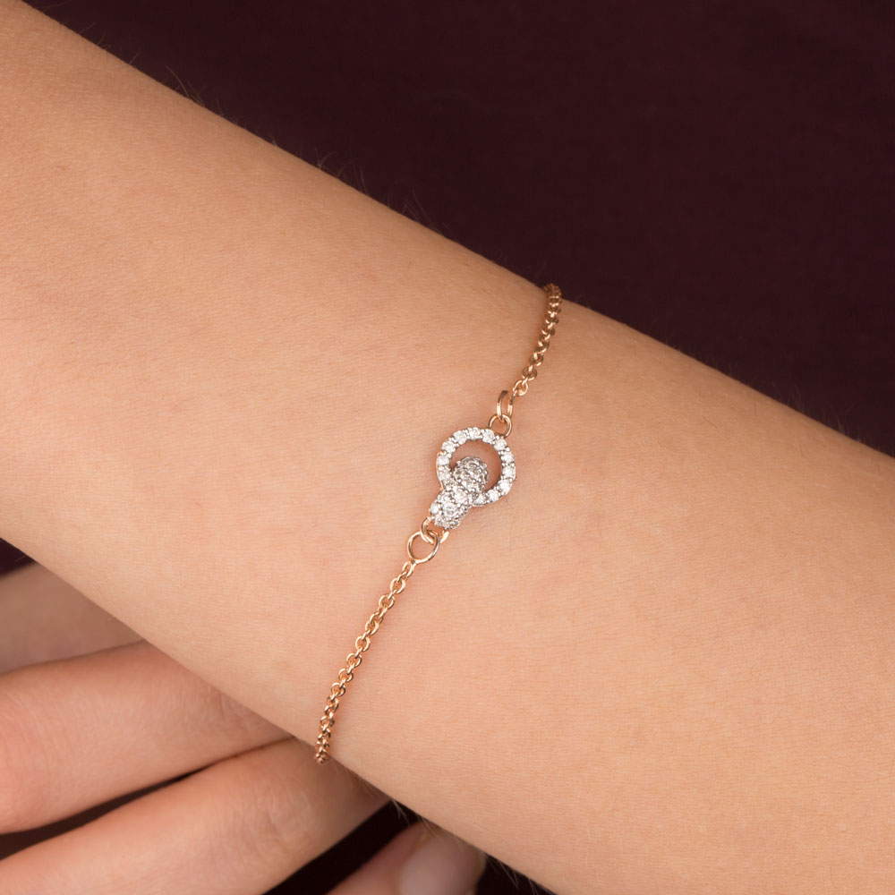 18K Rose Gold Diamond Bracelet - 0.278ct VVS-VS-EF