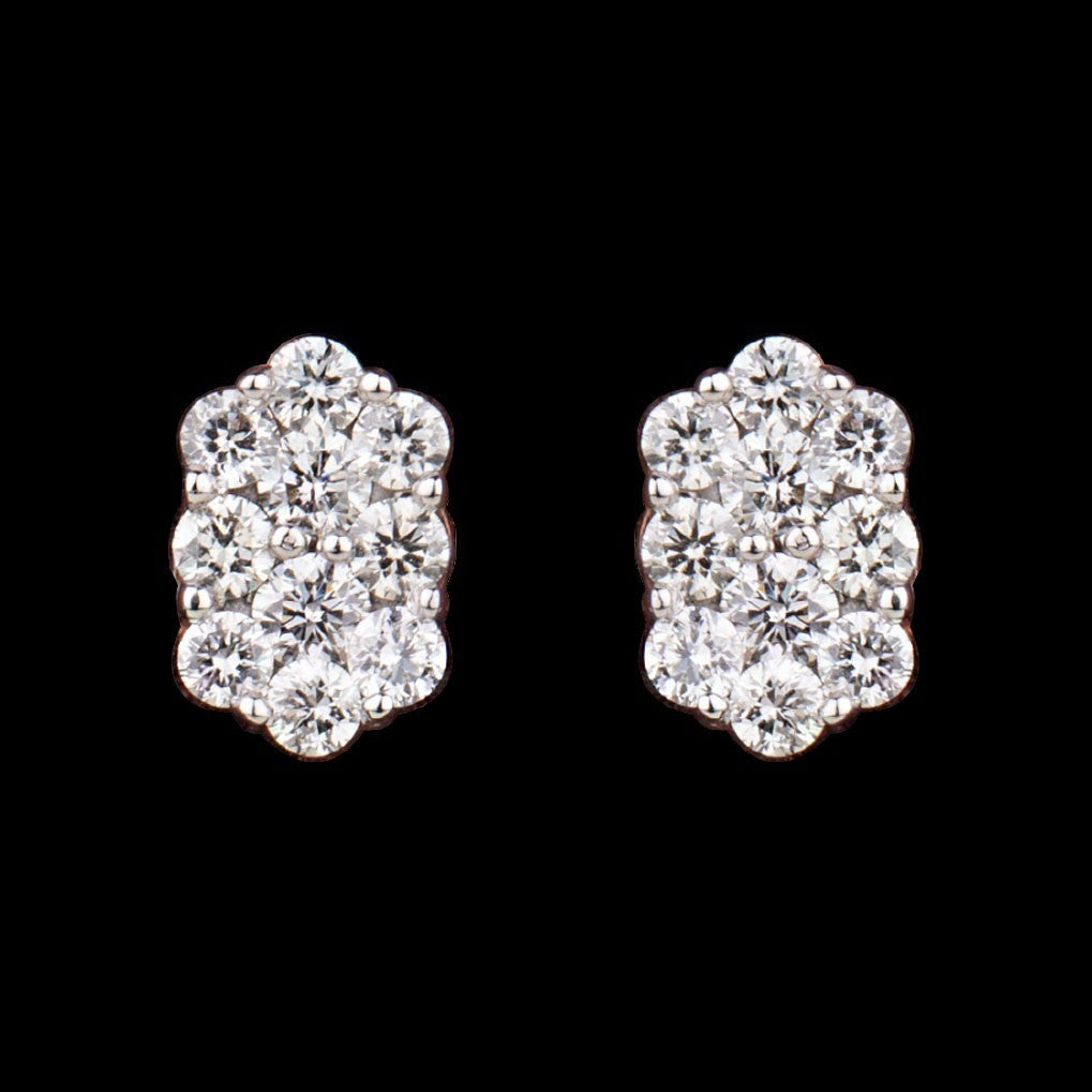 14K Rose Gold Diamond Earrings - 0.41ct SI-IJ