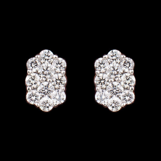 14K Rose Gold Diamond Earrings - 0.41ct SI-IJ