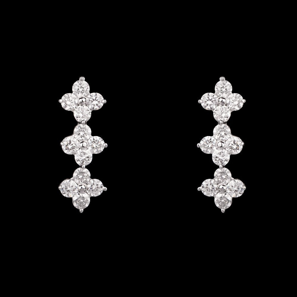 14K Rose Gold Diamond Earrings - 0.44ct VS-GH