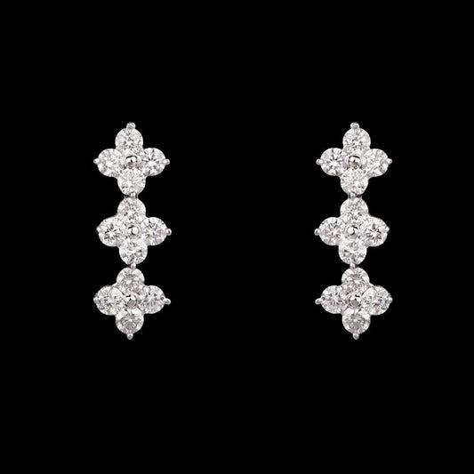 14K Rose Gold Diamond Earrings - 0.44ct VS-GH