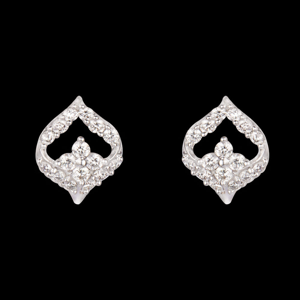 14K Rose Gold Diamond Earrings - 0.49ct VVS-VS-HI