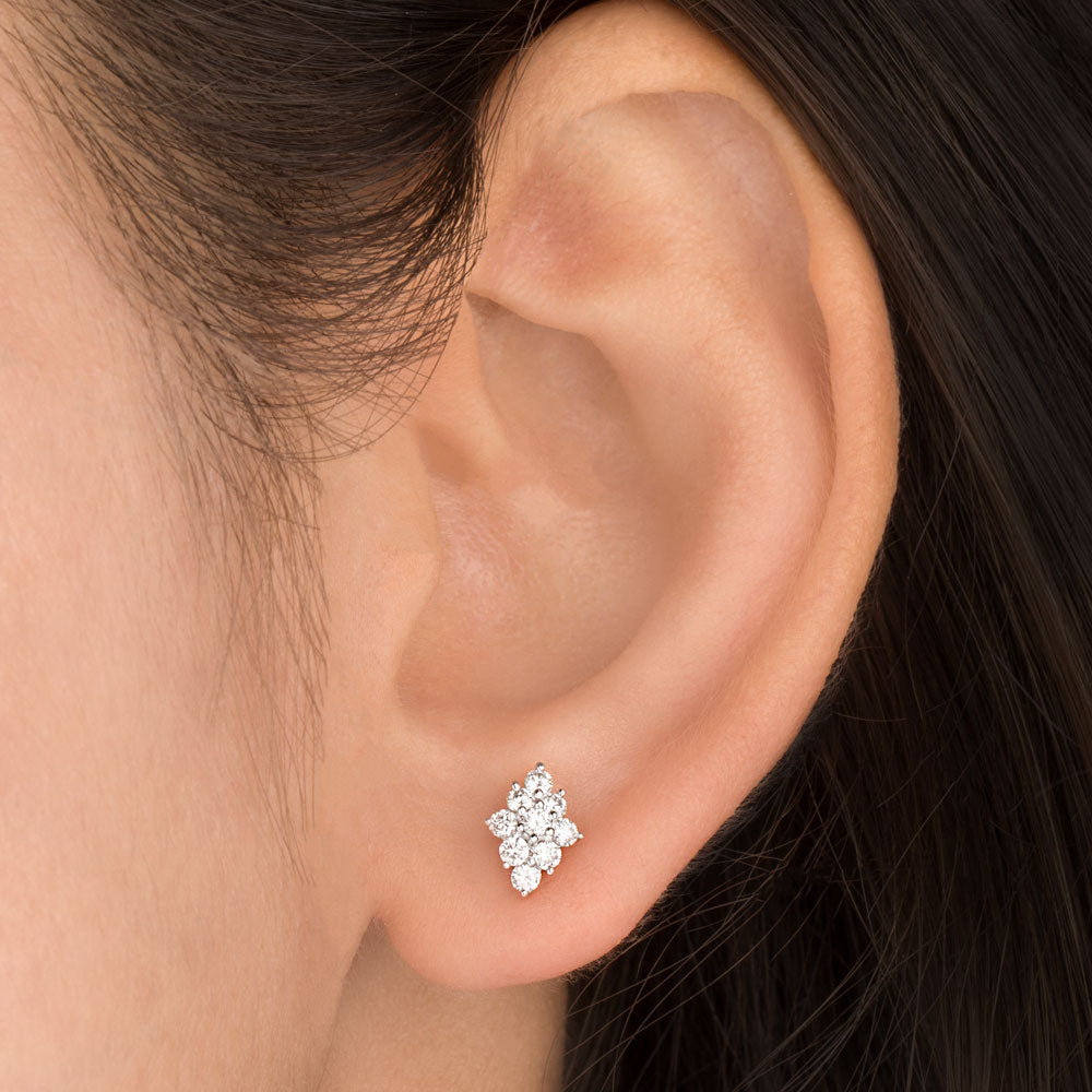 18K Rose Gold Diamond Earrings - 0.36ct VS-IJ