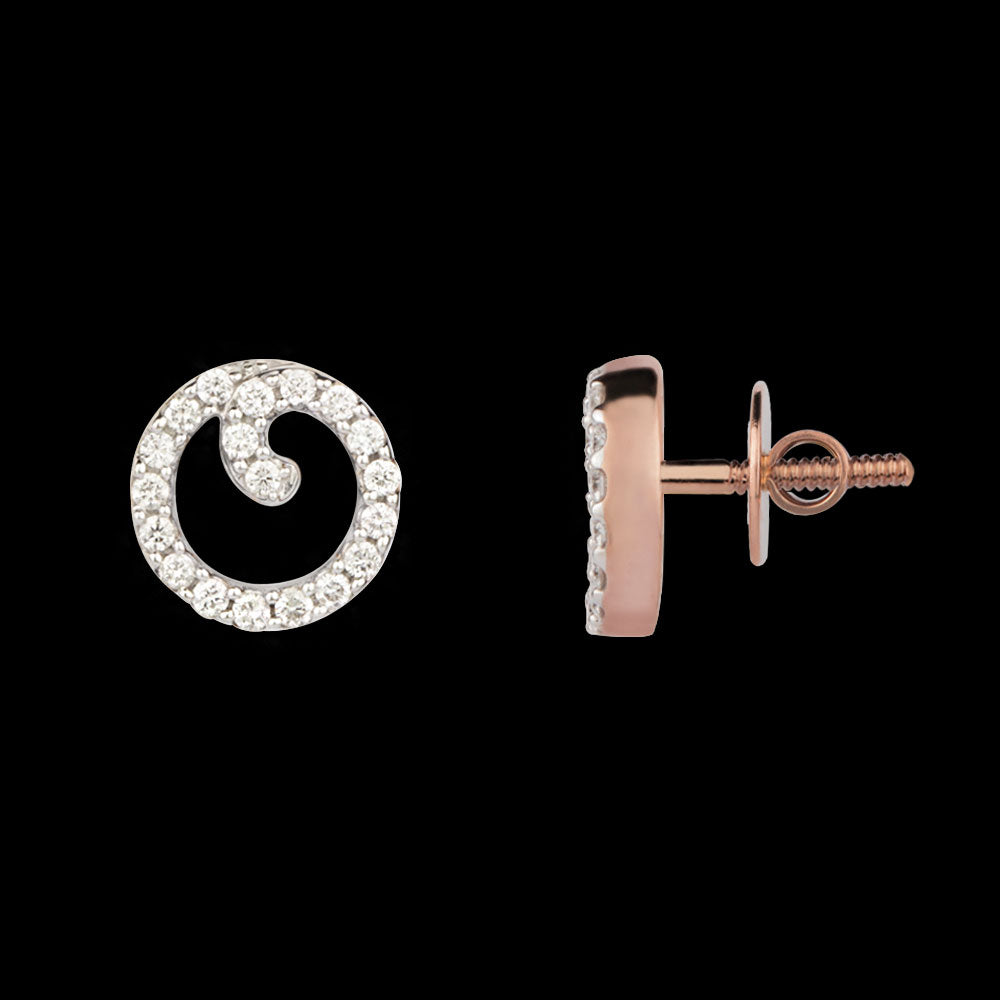 18K Yellow Gold Diamond Earrings - 0.311ct VVS-VS-IJ