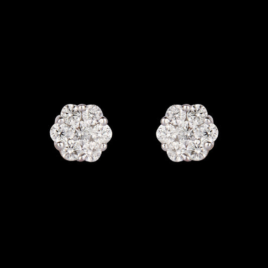 14K Rose Gold Diamond Earrings - 0.31ct SI-GH