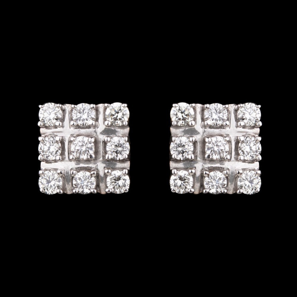 18K Rose Gold Diamond Earrings - 0.322ct VVS-VS-GH
