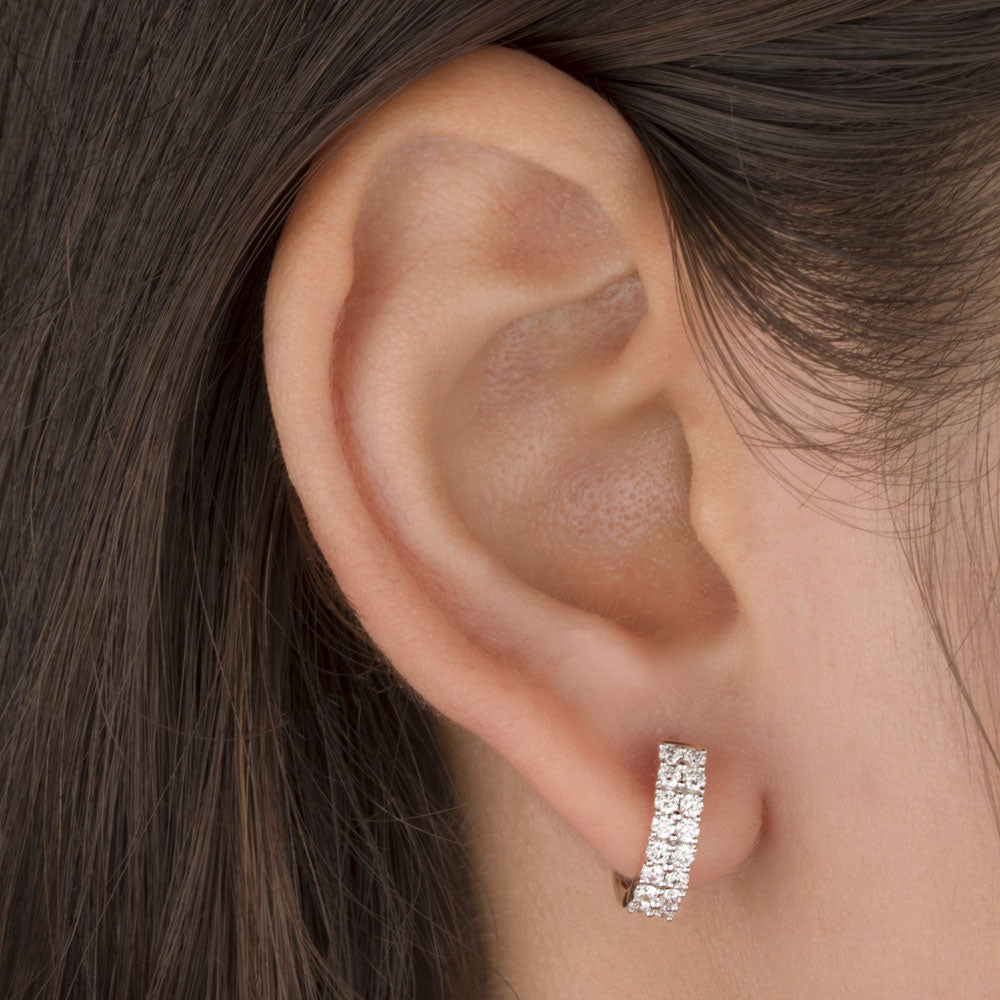 14K Rose Gold Diamond Earrings - 0.6ct SI-GH