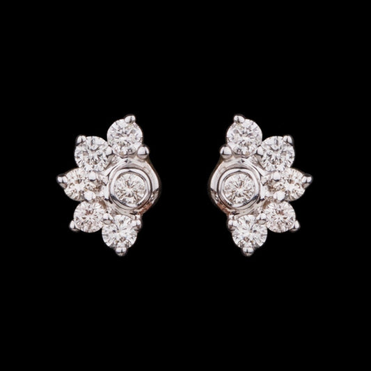 14K Rose Gold Diamond Earrings - 0.22ct SI-IJ