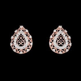 14K Rose Gold Diamond Earrings - 0.73ct VVS-VS-HI