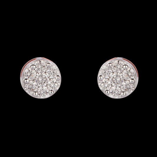 14K Rose Gold Diamond Earrings - 0.4ct VVS-VS-HI