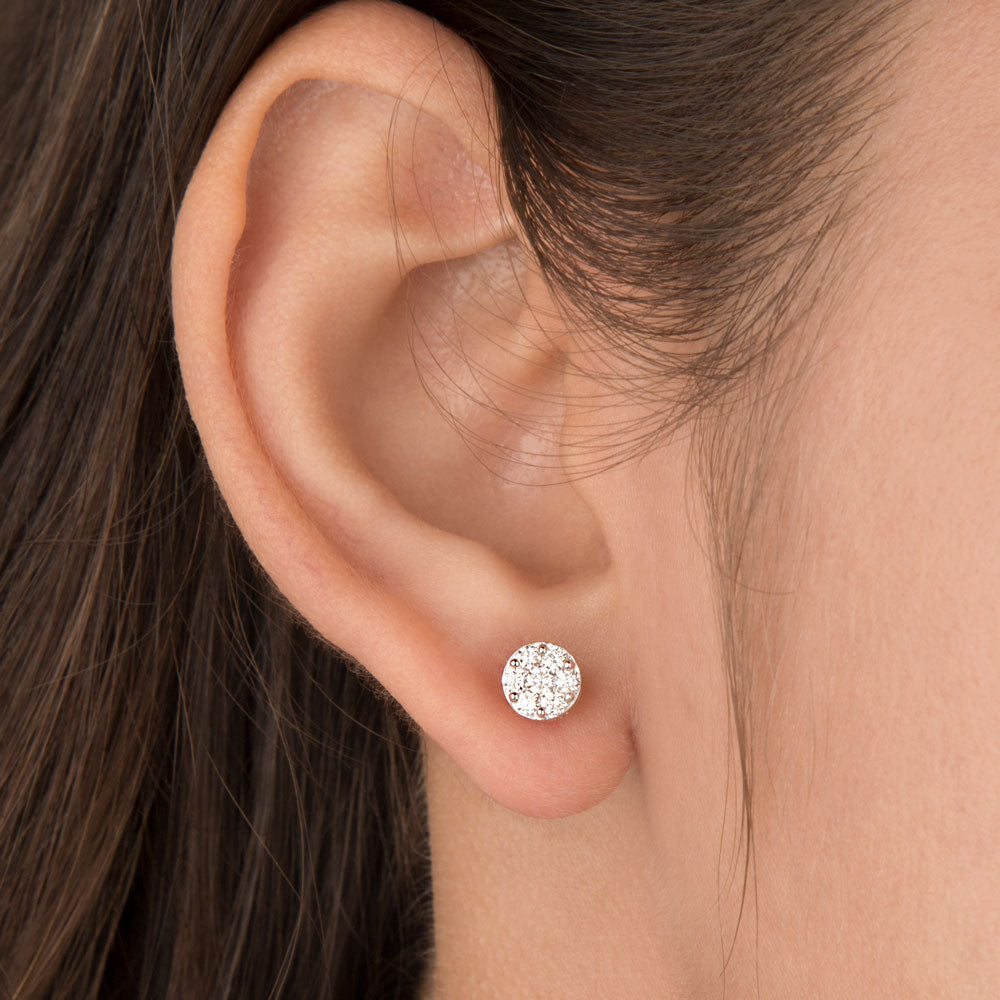 14K Rose Gold Diamond Earrings - 0.4ct VVS-VS-HI