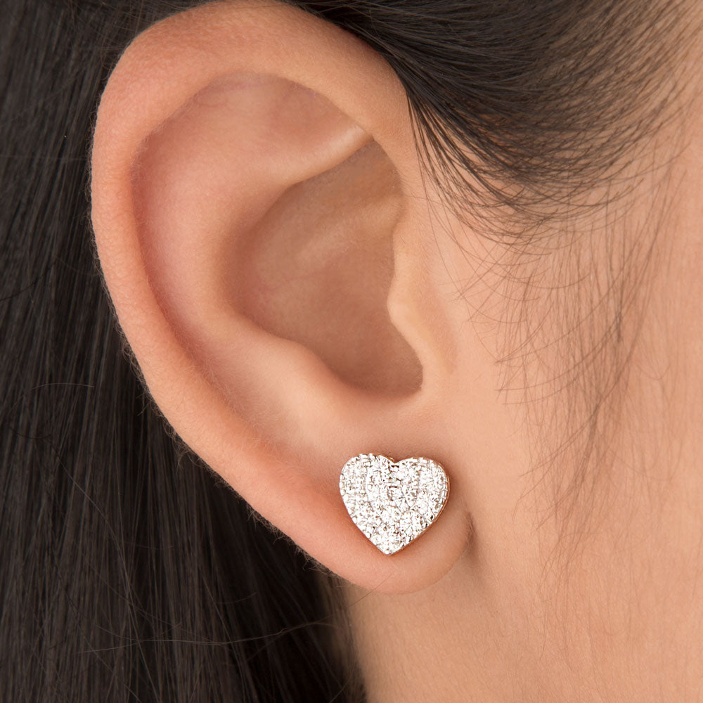 14K Rose Gold Diamond Earrings - 0.82ct VVS-VS-HI