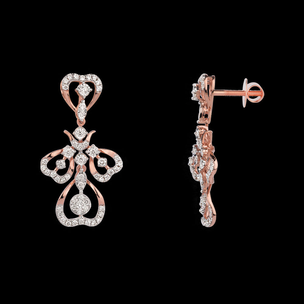 18K Rose Gold Diamond Jewellery - 0.916ct VVS-VS-GH