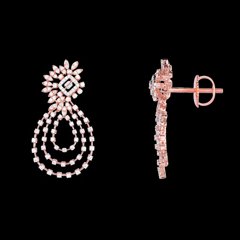 14K Rose Gold Diamond Jewellery - 3.592ct VVS-VS-GH