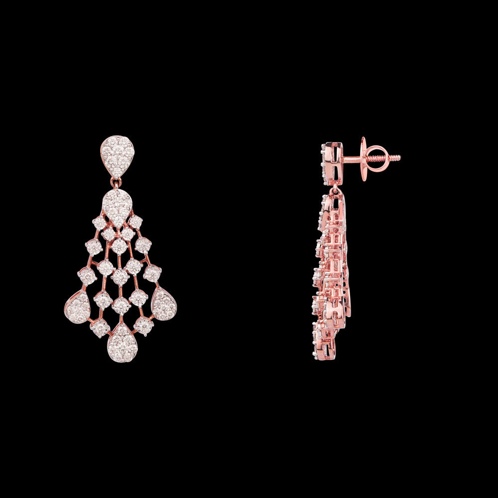 14K Rose Gold Diamond Jewellery - 2.04ct VVS-VS-HI