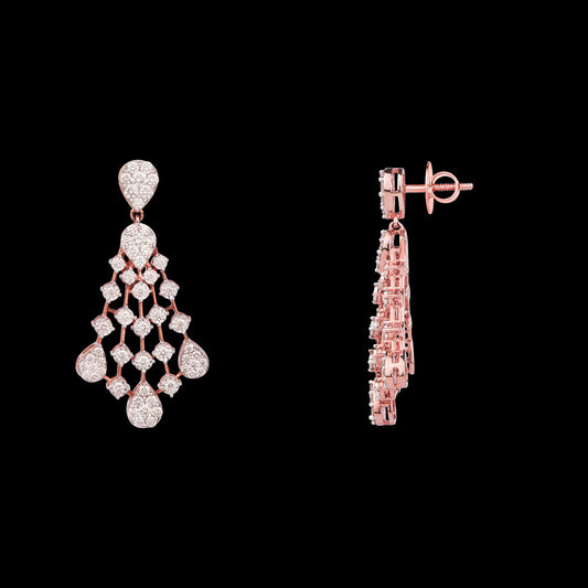 14K Rose Gold Diamond Jewellery - 2.04ct VVS-VS-HI