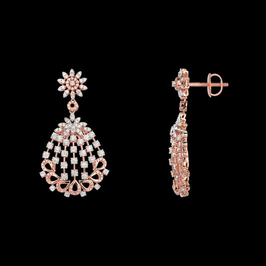 14K Rose Gold Diamond Jewellery - 2.501ct VVS-VS-IJ