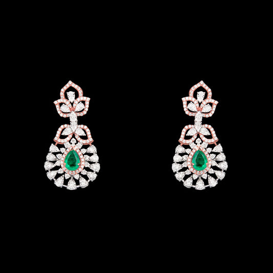 14K Rose Gold Diamond Jewellery - 1.53ct VS-SI-FG with Colour Stones
