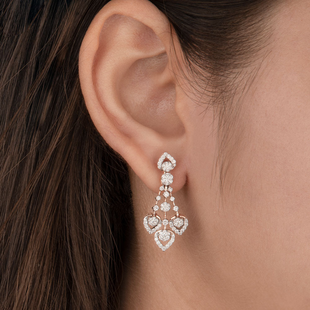 14K Rose Gold Diamond Jewellery - 1.01ct VS-SI-FG