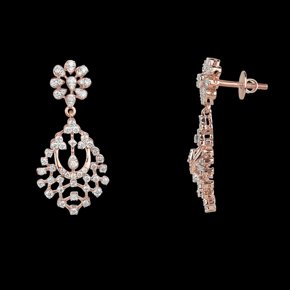 18K Rose Gold Diamond Jewellery - 1.096ct VVS-VS-GH