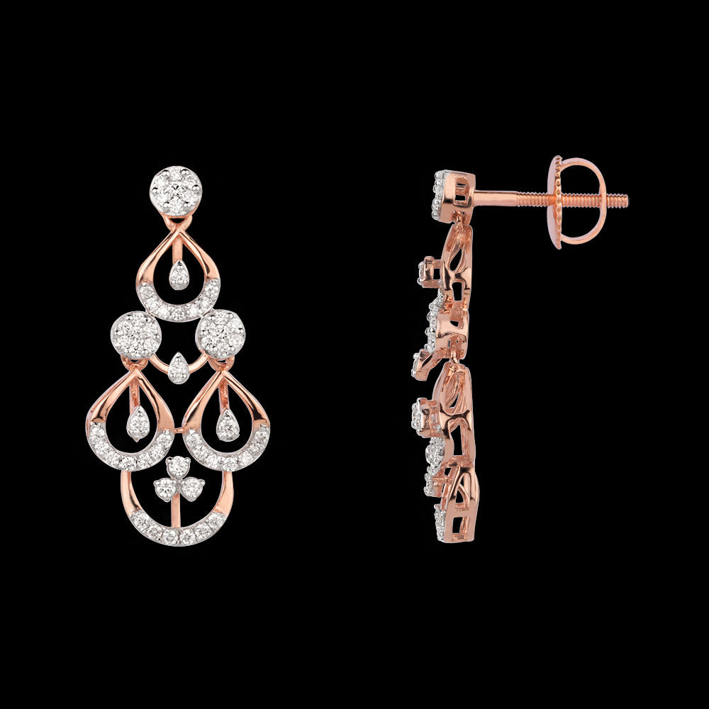 18K Rose Gold Diamond Jewellery - 0.782ct VVS-VS-GH