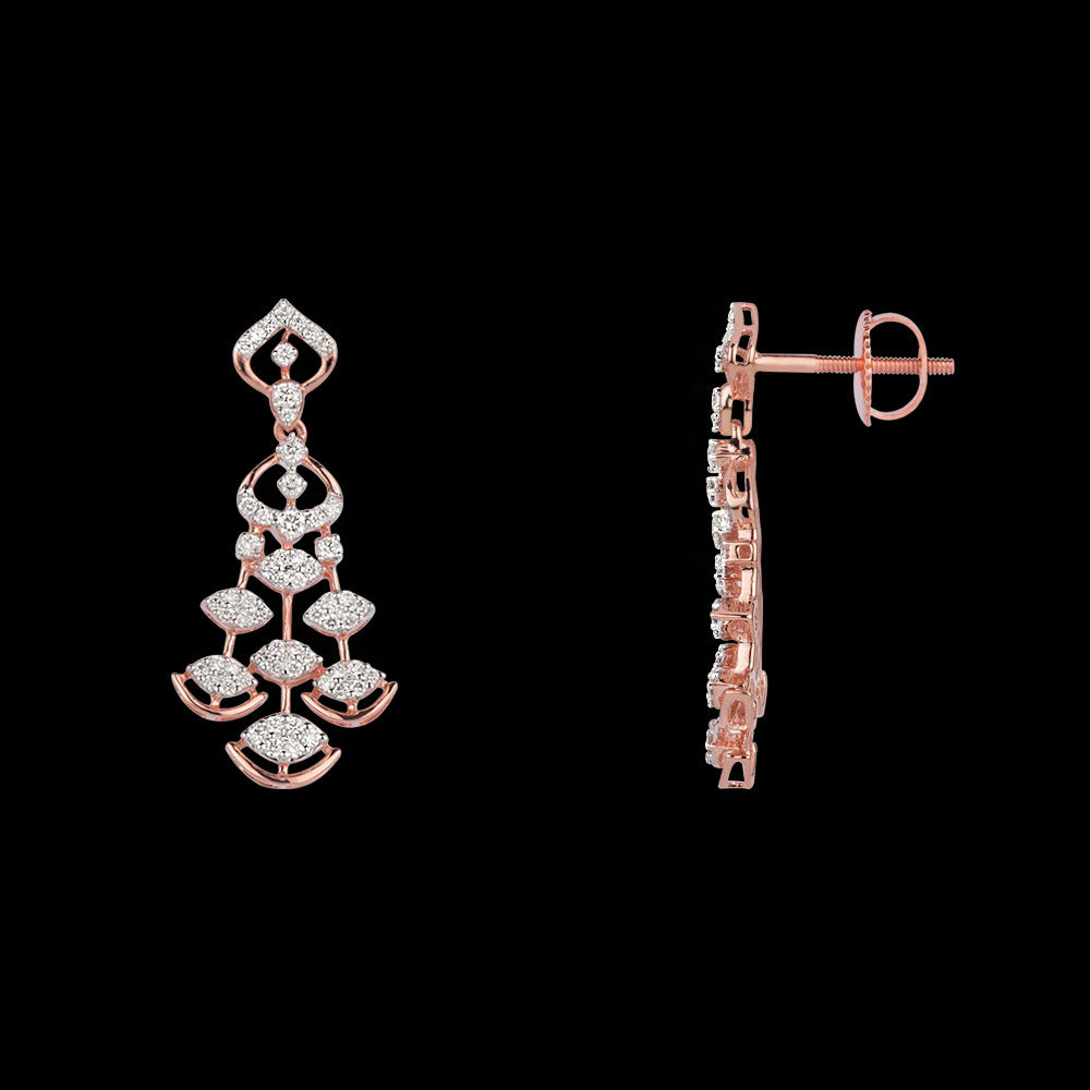 18K Rose Gold Diamond Jewellery - 1.029ct VVS-VS-GH