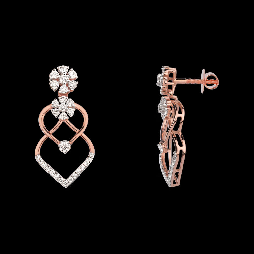 14K Rose Gold Diamond Jewellery - 0.795ct VVS-VS-GH
