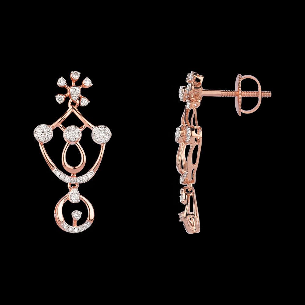 18K Rose Gold Diamond Jewellery - 0.535ct VVS-VS-GH