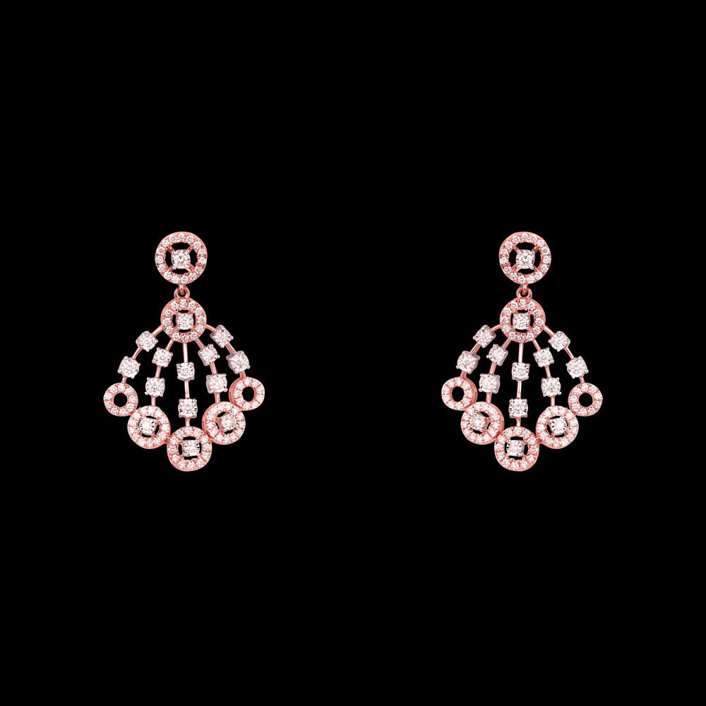 14K Rose Gold Diamond Jewellery - 3.702ct VVS-VS-GH