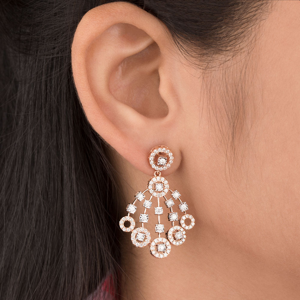 14K Rose Gold Diamond Jewellery - 3.702ct VVS-VS-GH