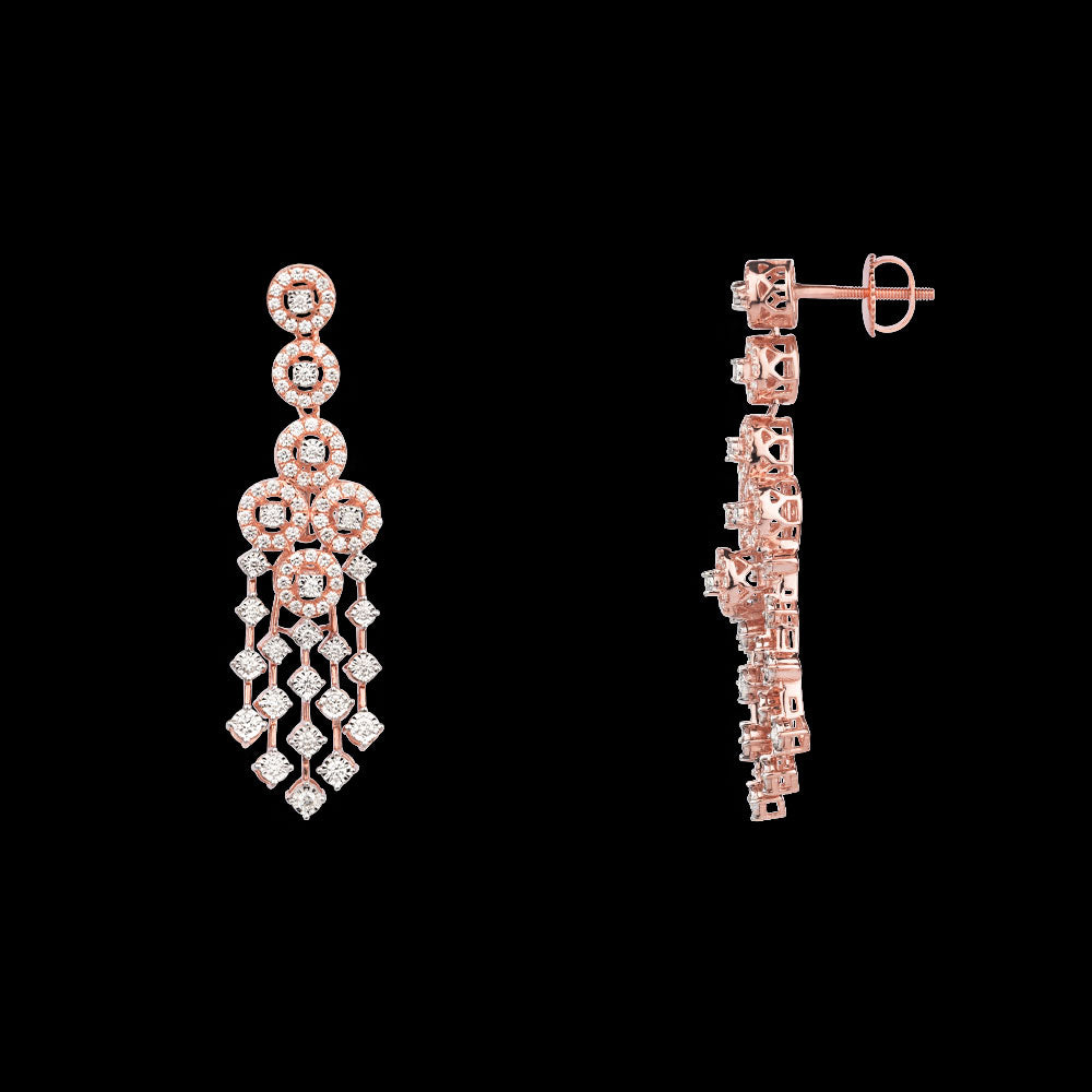 14K Rose Gold Diamond Jewellery - 1.396ct VVS-VS-GH