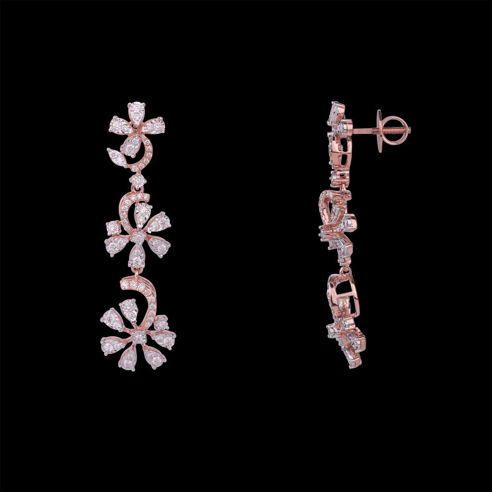 18K Rose Gold Diamond Jewellery - 0.865ct VVS-VS-GH