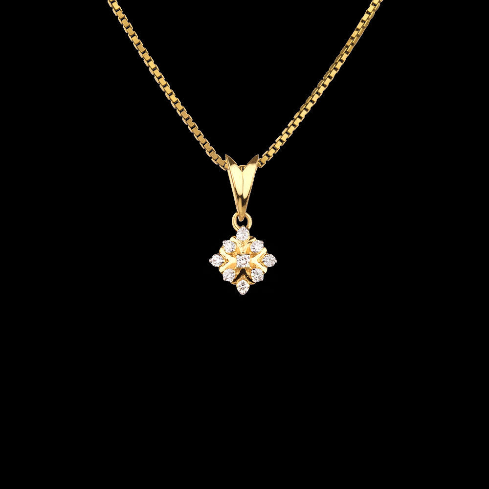 14K Rose Gold Diamond Pendant - 0.1ct SI-IJ